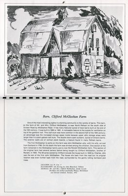 Pelham Historical Calendar 1977: &quot;Barn, Clifford McGlashan Farm&quot;