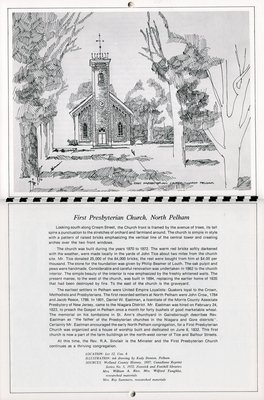 Pelham Historical Calendar 1977: &quot;First Presbyterian Church, North Pelham&quot;