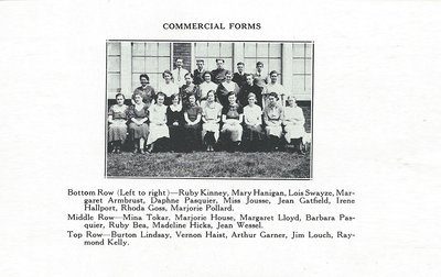 Pelham Pnyx 1936 - Photograph of the Commercial Forms Class