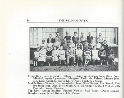 Pelham Pnyx 1936 - A Class Photograph