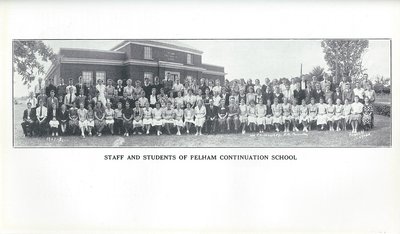 Pelham Pnyx 1938 - Staff and Students of Pelham Continuation School Photograph