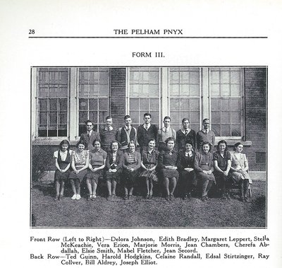 Pelham Pnyx 1939 - Class Photograph of Form III