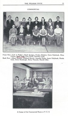 Pelham Pnyx 1939 - Photograph of Commercial Class and Classroom