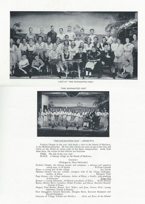 Pelham Pnyx 1940 - Cast of &quot;The Enchanted Isle&quot; Photographs and Credits