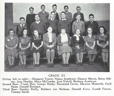 Pelham Pnyx 1941 - Class Photograph of Grade XI