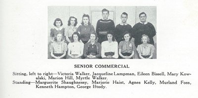 Pelham Pnyx 1942 - Class Photograph of Senior Commercial