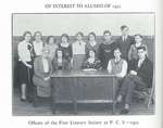 Pelham Pnyx 1942 - Photograph of Officers of the First Literary Society