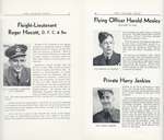 Pelham Pnyx 1945 - Flight Lieutenant Roger Hiscott, Flying Officer Harold Mosley, and Private Harry Jenkins