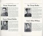 Pelham Pnyx 1945 - Private Vincent Lewis, Gunner Edward Stickles, Sgt. George Bradley, and Corpl. Alfred William