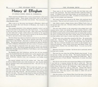 Pelham Pnyx 1945 - History of Effingham