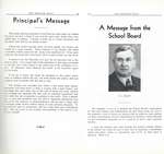 Pelham Pnyx 1947 - Principal's Message and A Message from the School Board