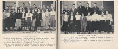 Pelham Pnyx 1949 - Class Photographs of Grade X General and Grade X Commercial