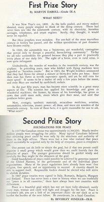 Pelham Pnyx 1950 - First and Second Prize Story