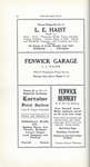 Pelham Pnyx Advertisements - L. E. Haist Farm Supplies, Fenwick Garage, Lorraine Floral Gardens, and Fenwick Hennery