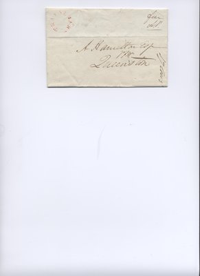 August 16, 1832 American Postage Remittance