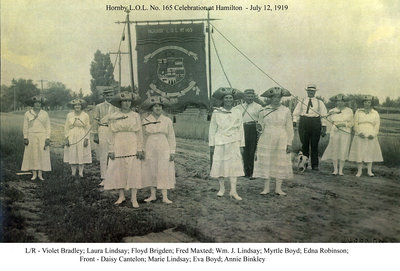 Hornby Loyal Orange Lodge at Hamilton, 1919