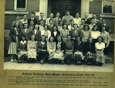 Oakville Trafalgar High School, Graduating Class, 1947-8