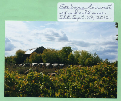 Two Photographs of the Barn on Fox Farm, Palermo