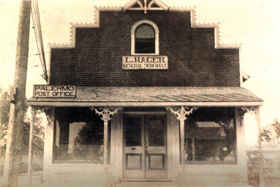 Store & Post Office at Palermo, L. Hager, General Merchant