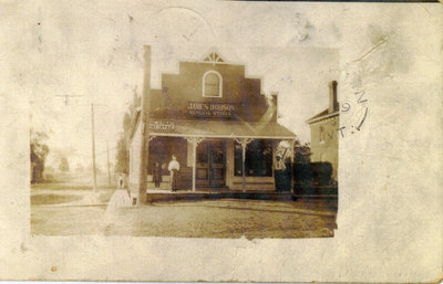 James Dobson, General Store, Palermo, 1908