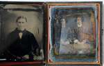 Doubleframe Photographs, Unknown Members of the Smith Family, Palermo, early to mid-1800's