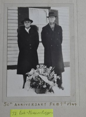 Bob & Minerva Biggar, 50th Wedding Anniversary, 1944