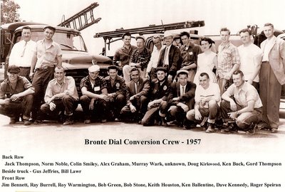 Bronte Dial Conversion Crew, 1957