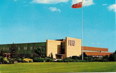 Postcard: The Ford Motor Company's Plant Office, 1950's