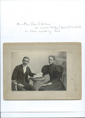 Wedding Photograph of Tommy and Lizzie Hardy, 1896