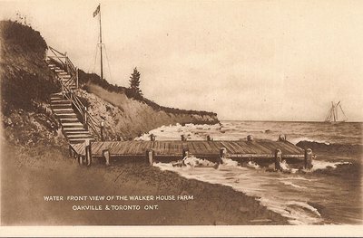 Post Card: "Water Front View of the Walker House Farm Oakville & Toronto, Ont."