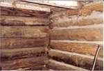 Exterior and Interior of the Ludlow/Slacer Log Cabin, 1495 Burnhamthorpe Road West