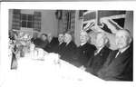 Reeve Wilbert Biggar with Colleagues, New Trafalgar Township Hall, 1950