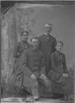 Sisters Hettie and Jennie Munn with Albert Biggar and William Henry Reid, 1883