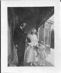 Wedding of Ethel Conover and Wilbert Biggar with Attendent Benita Post