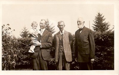 Four Generations: Michael, Albert, Wilbert, Harold Biggar