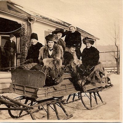 Sleighing on the Biggar Farm at 6th Line, Trafalgar