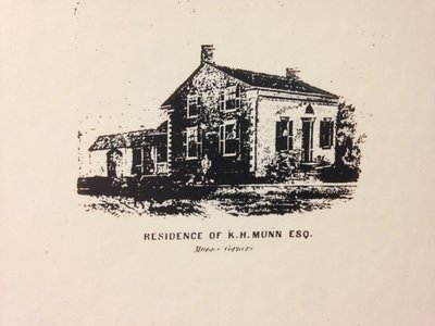 Sketch of the Home of King Henry Munn and Family