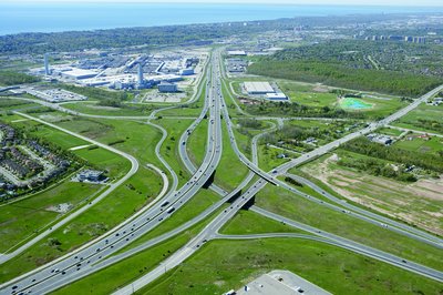 2005 Aerial Photograph of Oakville's Ford Plant and Intersection of the QEW, Ford Drive and Highway 403