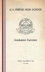 Gordon E. Perdue High School, 1964 Graduation Programme