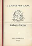 Gordon E. Perdue High School, 1963 Graduation Programme
