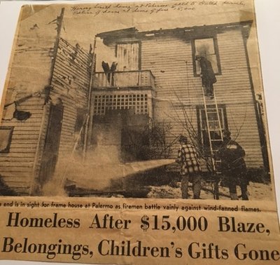 1958 Blaze Leaves 11 Palermo People Homeless Just Before Christmas