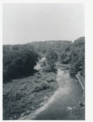 View of Bronte Creek from &quot;Woodlands&quot;, 1242 Bronte Road, ca1935