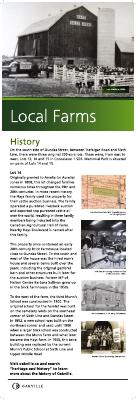 Trafalgar Memorial Park Historical Panels, Lot 14 Con 1 SDS Trafalgar