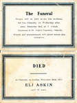 Eli Askin Funeral Card