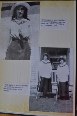 Members of the First Girl Guide Troop in Canada, Maud Elizabeth (Pickard) Miller and Marie Miller, 1910