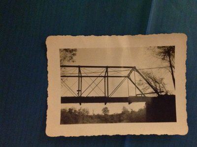 Iron Trestle Section of The Road Bridge Over The Twelve Mile Creek