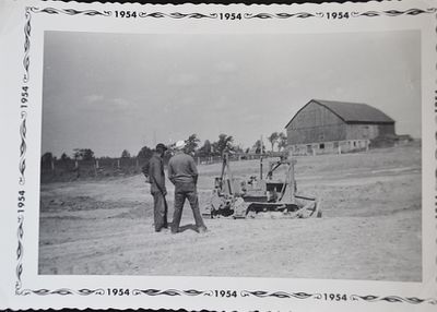 Digging the Shillum Farm Pond, 1953