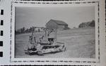 Closeup of the Bulldozer for Digging Pond, Shillum Farm, 1953