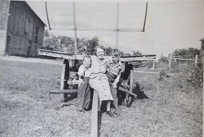 Brian Shillum, Mrs. Taylor and Wayne Shillum, Early 1950's