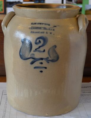 H.M. Switzer General Dealer Palermo C W Stoneware Jug